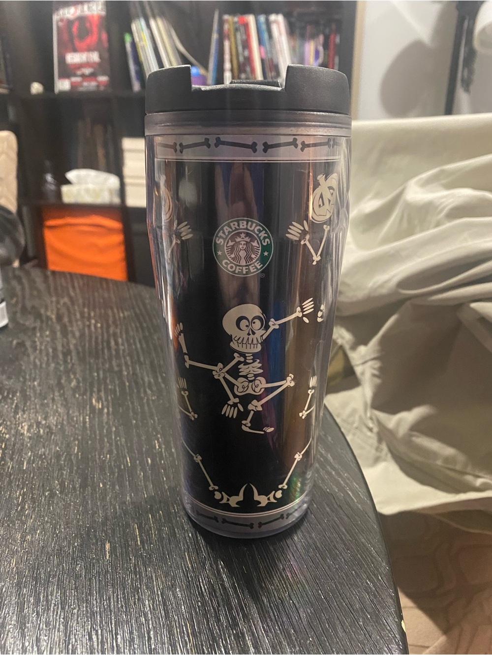 Starbucks GITD Travel Tumbler Skeleton Design 2003